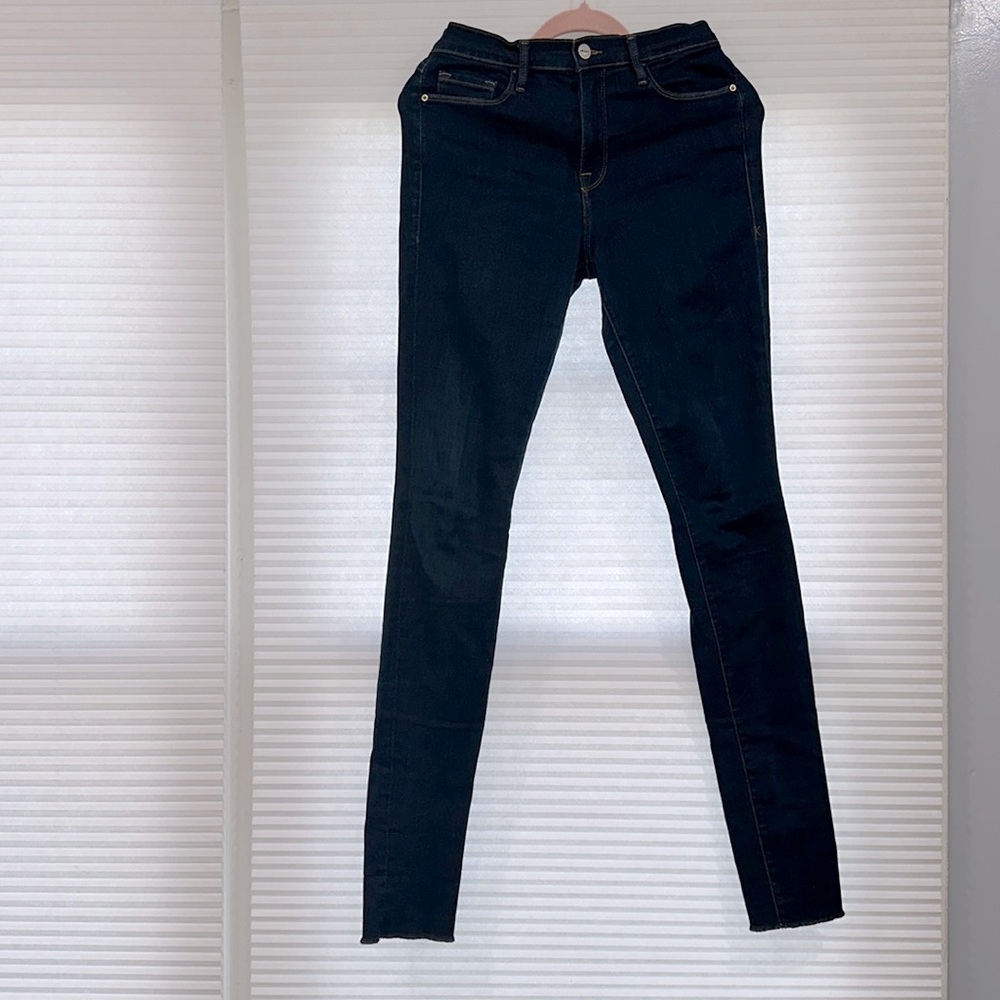 Skinny Jeans with raw hem by FRAME Size 28. - Picture 4 of 12